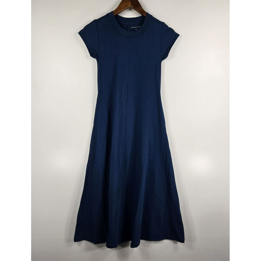 Universal Standard Women's Size 4XS/00-0 Blue Short Sleeve Flare Dress NWT‎